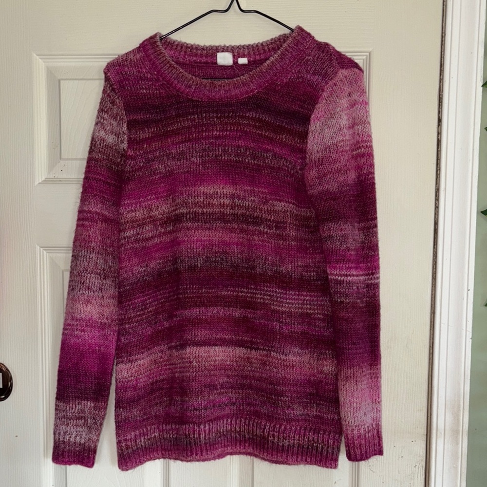 GAP Women's Pink Gradient Sweater